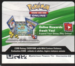 Mysterious Powers Necrozma-GX Tin - Unused TCGO Code Card